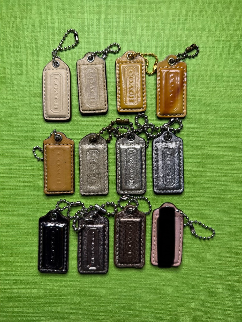 Coach Leather Bag Tag Set in Multicolor Leather - Picture 9 of 10